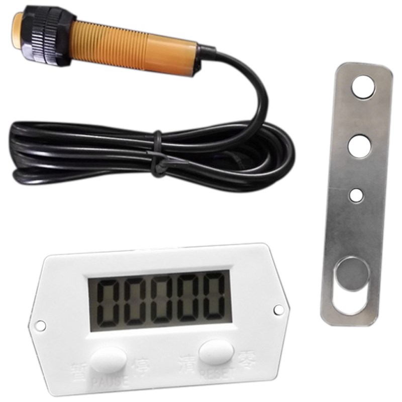 LCD Digital 0-99999 Counter 5 Digit Plus UP Gauge + Proximit