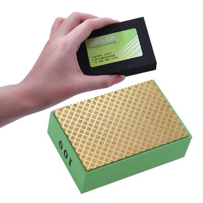 Diamond Hand Polishing Pads Tile Glass Abrasive Grinding Blo