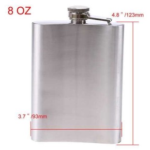 Stainless Steel Hip Flask Liquor Whiskey Alcohol Pocket Wine