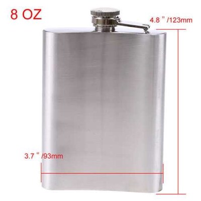 Stainless Steel Hip Flask Liquor Whiskey Alcohol Pocket Wine