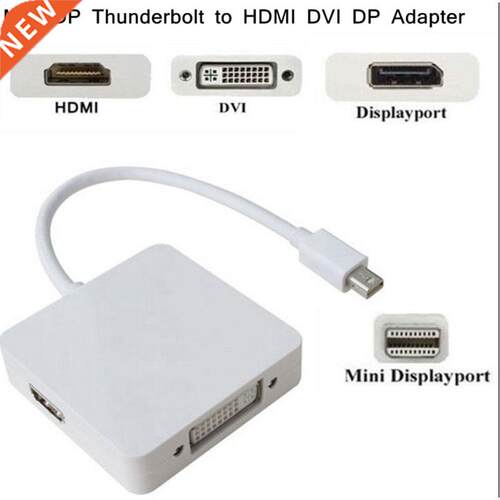 Mini DisplayPort DP to HDMI + DVI + Display Port Adapter