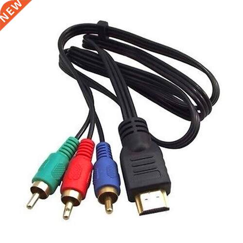 1M HDMI-compatible To 3 RCA AV Audio Video Cable Cord Adapte