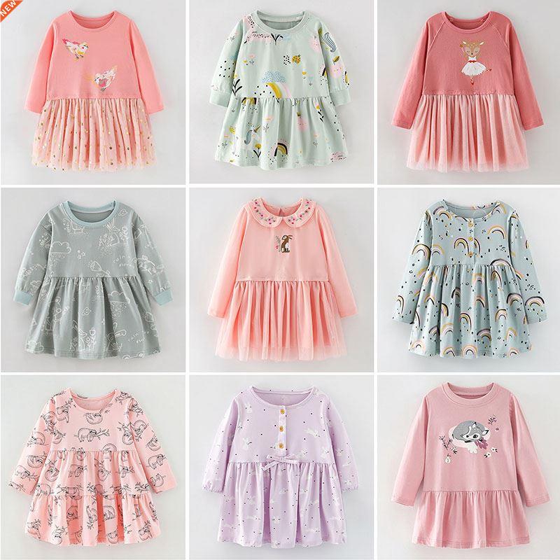 Brand Quality 2022 Spring Dresses for Girls 100% Cotton Baby