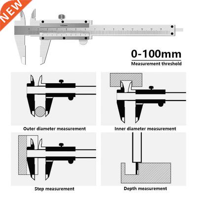 Calipers Vernier Caliper 0-100mm Precision 0.02mm Stainless