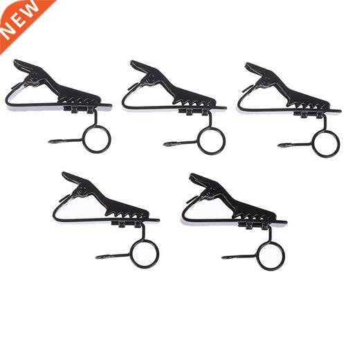 Hot 5pcs Microphone iron clip tie clip mic lapel collar clip