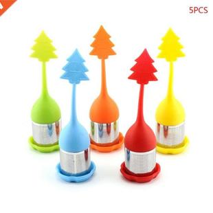 Chrimas Tree Loose Leaf Tea Infuser Handle Silicone Herb T