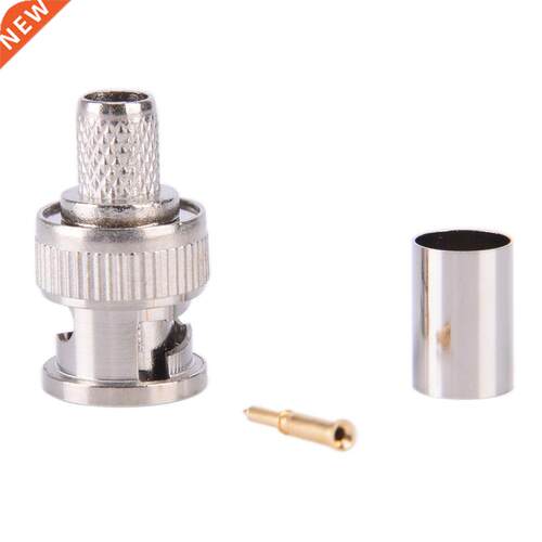 10 Sets -Piece BNC Male RG58 Plug Crimp Connectors BNC Plug