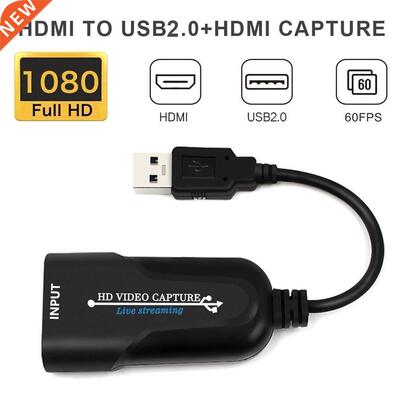 Vdeo Capture Card Portable USB 2.0 HDM Capture Game 1080P
