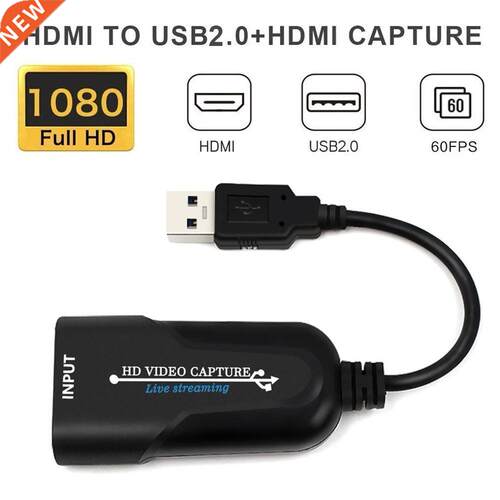 Vdeo Capture Card Portable USB 2.0 HDM Capture Game 1080P