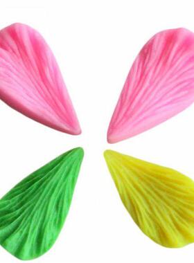 Cke Leves Petl Silicone Fondnt Molds Chocolte Bking De