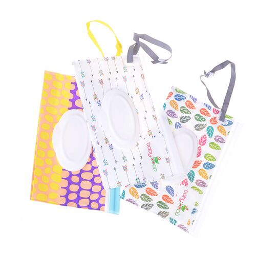Eco-friendly Wet Wipes Bag Clamshell Cosmetic Pouch Clutch a