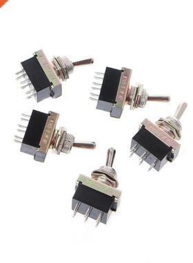 5 Pcs KN3-3 Toggle Switch SPST ON - ON 2 Position 6 Pin AC 2