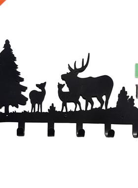 Coat Hooks Wall Mounted, Rustic Wall Hanging Hooks Deer Fore