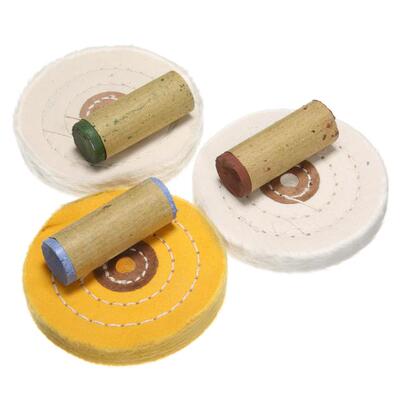 7pcs 3Types Metal Polishing Buffing Wheel Kit Cleaning Polis