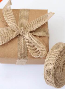 5yards 6mm-38mm Natural Vintage Jute Burlap Ribbon For Weddi