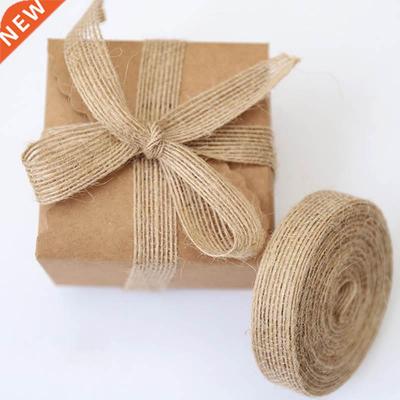 5yards 6mm-38mm Natural Vintage Jute Burlap Ribbon For Weddi