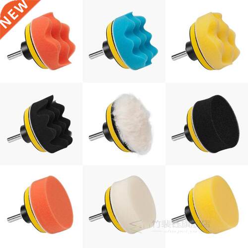 22Pcs uffing Pad Set Thread 3/4/5/6/ inch Auto Car Polishin