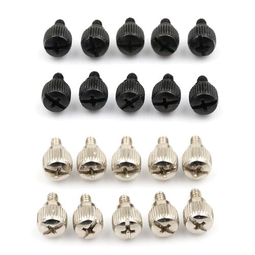 10pcs Computer Case Screws Black Or Nickel Computer Case