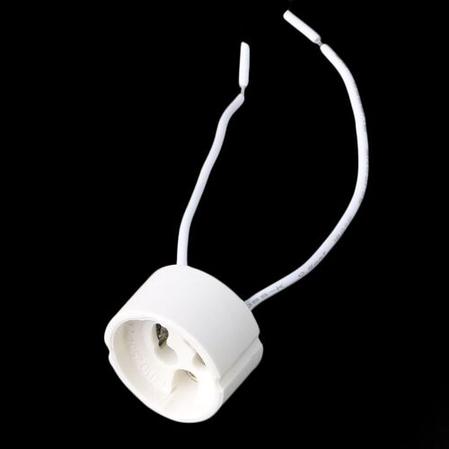 1pc GU10 Socket LED Bulb Halogen Lamp Holder Base Ceramic Wi