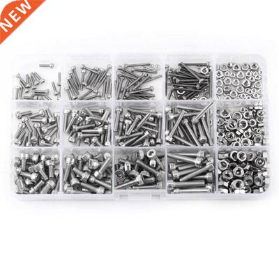480pcs M2 M3 M4 Hex Socket Screws Set Stainless Steel Hex So