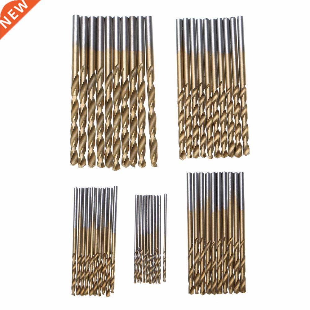 50Pcs Coated Drill Bits Drill Bit Set Tool 1/1.5/2/2.5/m