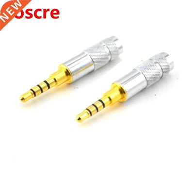 4 peces style 3.5mm 3 poles Male stereo phono Alloy Shell D