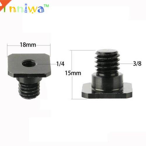 10pcs/lot 3/8 inch 1/4 inch Black/silver Screw Metal 3/8&amp