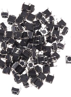 100 Pcs 6 x 6mm x 4.3mm PCB Momentary Tactile Tact Button Sw
