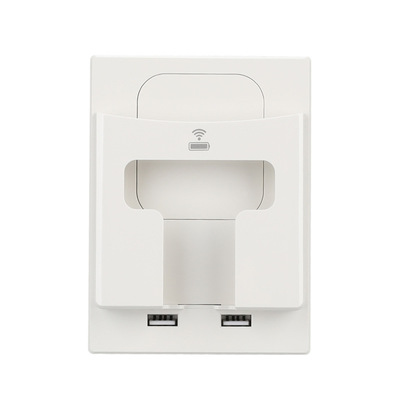 Wall Socket Electric Qi Wireless Charger 5W Dual USB Port Mo