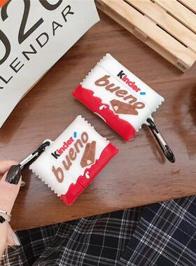 D Kinder Bueno Chocate Candy silicone cover for airpods p