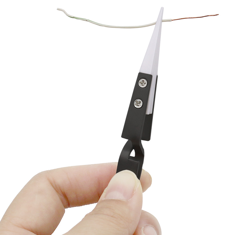 Anti-Static Reverse Ceramic Tweezers Stainless Steel Electro