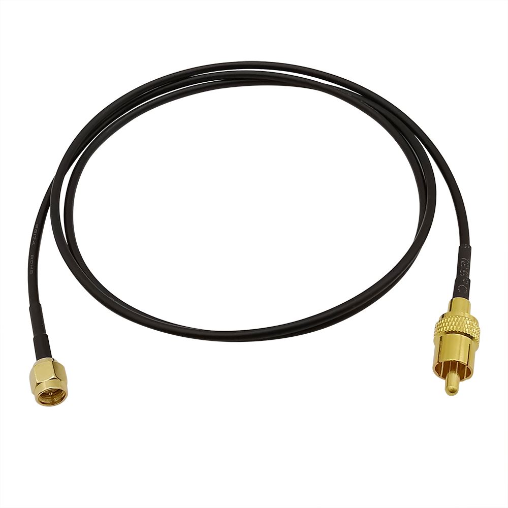SMA Male to RCA Male Coaxial Connector 50 Ohm RG174 Cable Pi