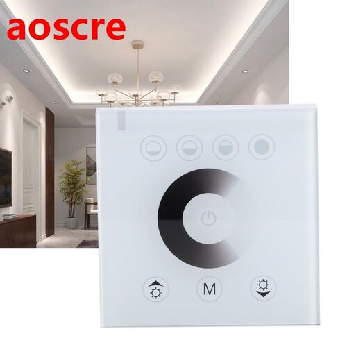 RGBW LED Glass Panel Touch Screen Switch Dimmer Color Chang