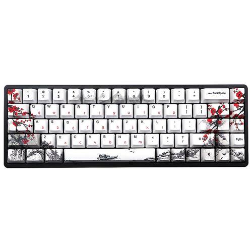68 Key Wangjiang Plum Blossom Keycap Dye Sub OEM for K6 IFG6