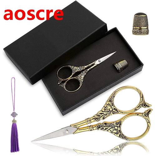 Vintage European Design Scissors With Tassel  Tools Dres