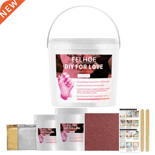 D Handmade Hand Mold Casting Clone Powder Kit DIY Couples H