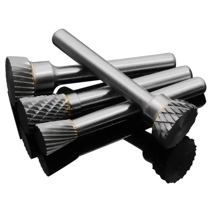 Double Slot Groove YG8 Alloy Rotary ing Tool Tungsten Ste