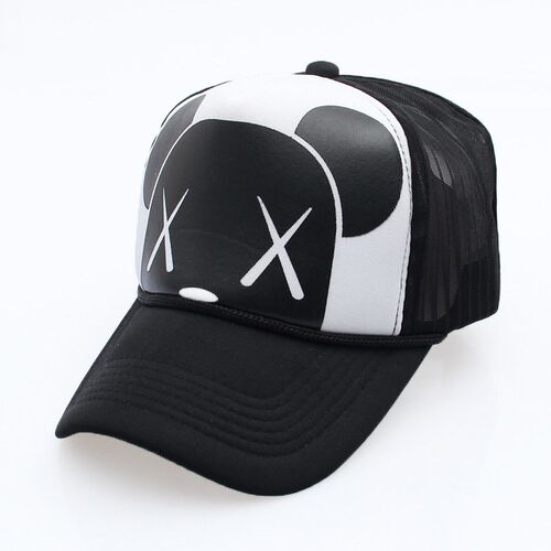 Women's Cartoon Adjustable Strap Mesh Back Panel Trucker Bas