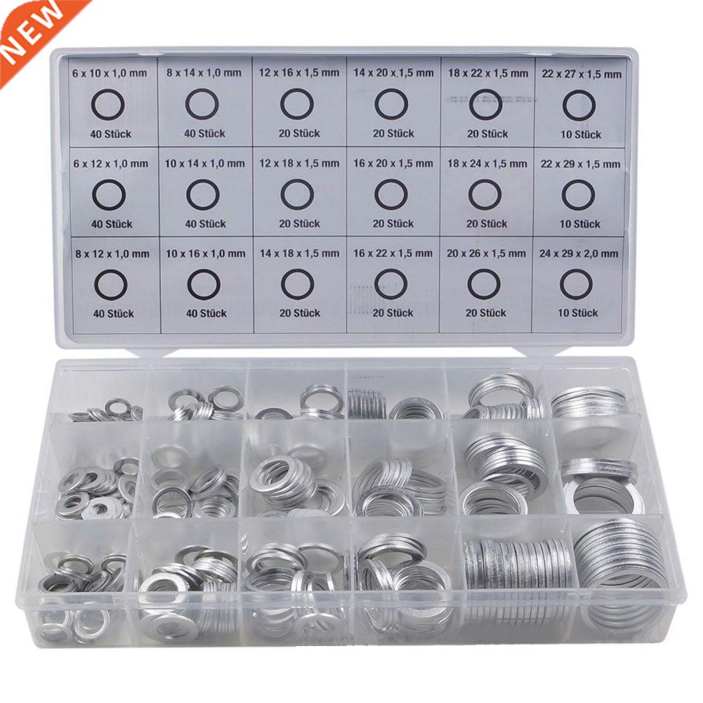 18 Sizes 450Pcs Corrosion Resistant Assortment Washer Flat S