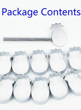 10pcs/set Rectangle/Ellipse/Pineapple Shape Pineapple Cake P