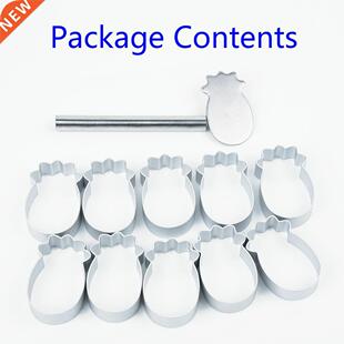 10pcs/set Rectangle/Ellipse/Pineapple Shape Pineapple Cake P
