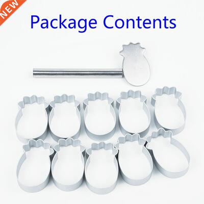 10pcs/set Rectangle/Ellipse/Pineapple Shape Pineapple Cake P