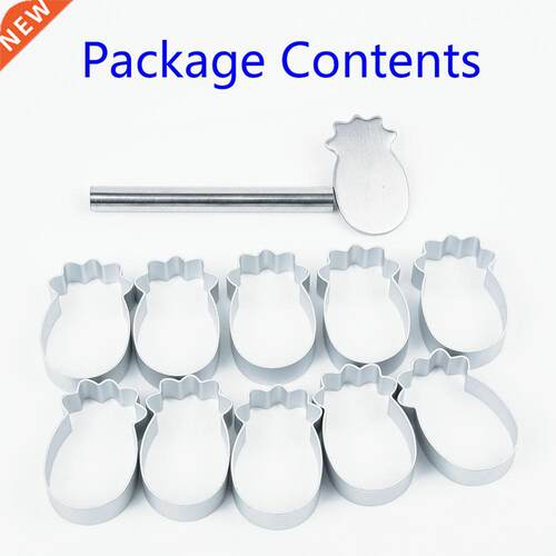 10pcs/set Rectangle/Ellipse/Pineapple Shape Pineapple Cake P