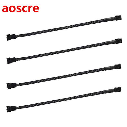 4PCS 4 Pin PWM Fan Extension Power Cable Connector Case Male