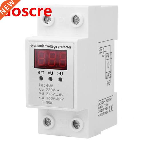 230V 40A Voltage Protector Under Voltage and Over Voltage Pr