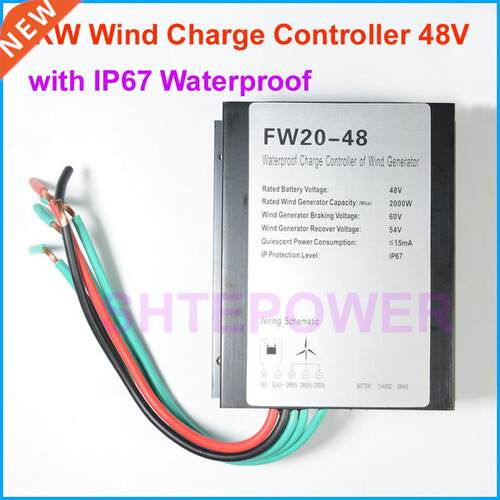 2kw 2000w wind generator charge controller regulator 48v t