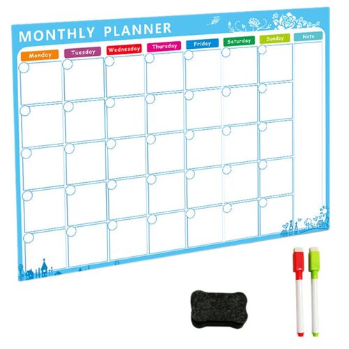 Magnetic Whiteboard  Board Magnets Fridge Refrigerator To-Do