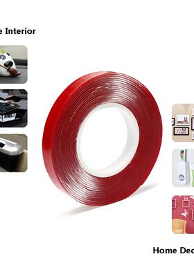 M 8mm-0mm Red Double Sided Adhesive Tape High Strength Acr