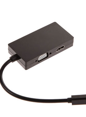 3 in 1 Mini DisplayPort Thunderbolt to DVI+VGA+HDMI Display