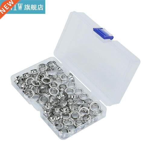 100pcs Multi Grommet Tool Kit Metal Grommets Rings Kit With